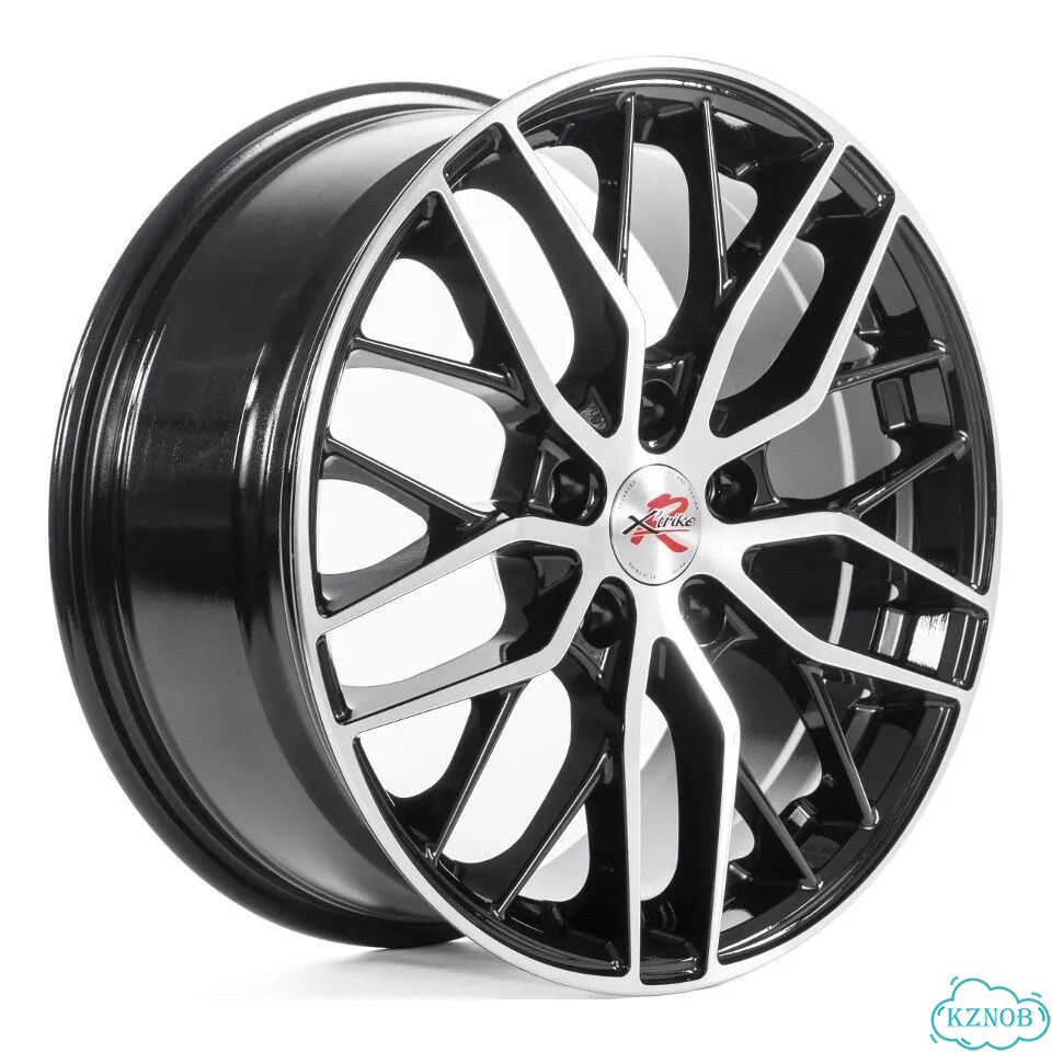 X'trike R007 7.5J R17 5x108 ET50.5 D63.4 BK/FP фото 1