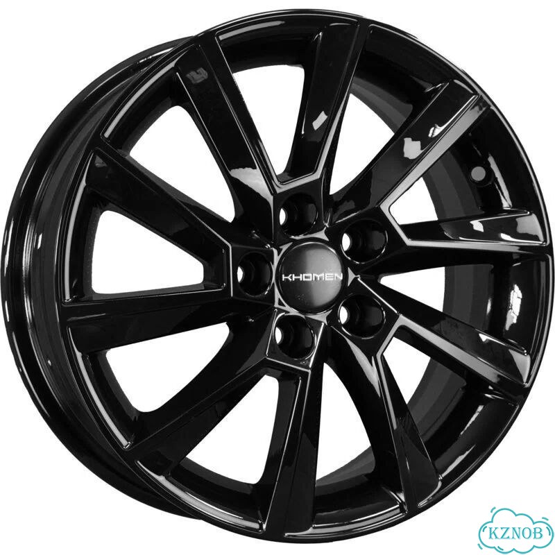 Khomen wheels KHW1507 6J R15 5x105 ET39 D56.6 black фото 1