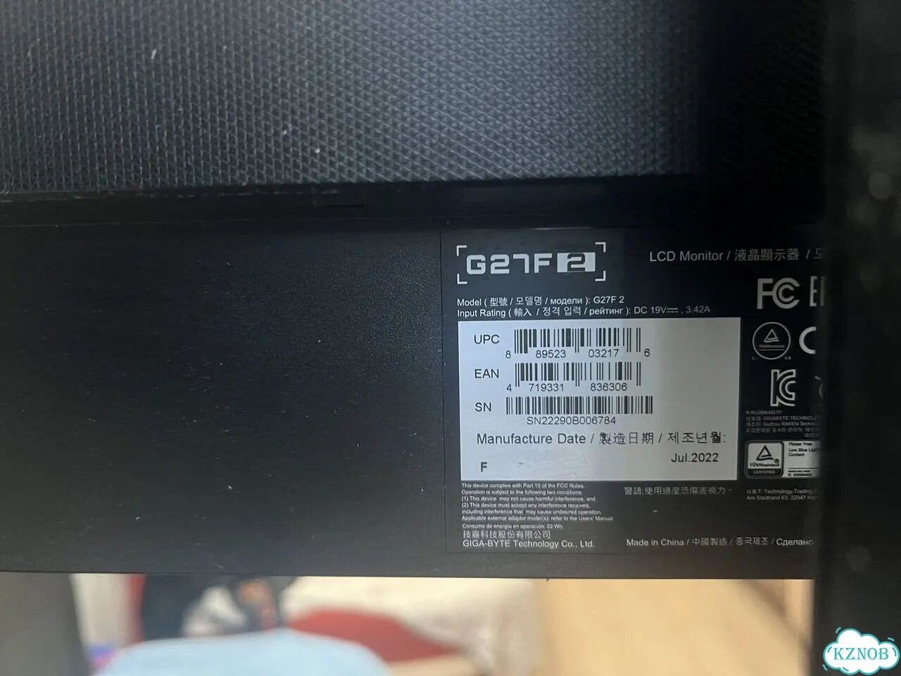 Монитор gigabyte g27f 2 фото 2