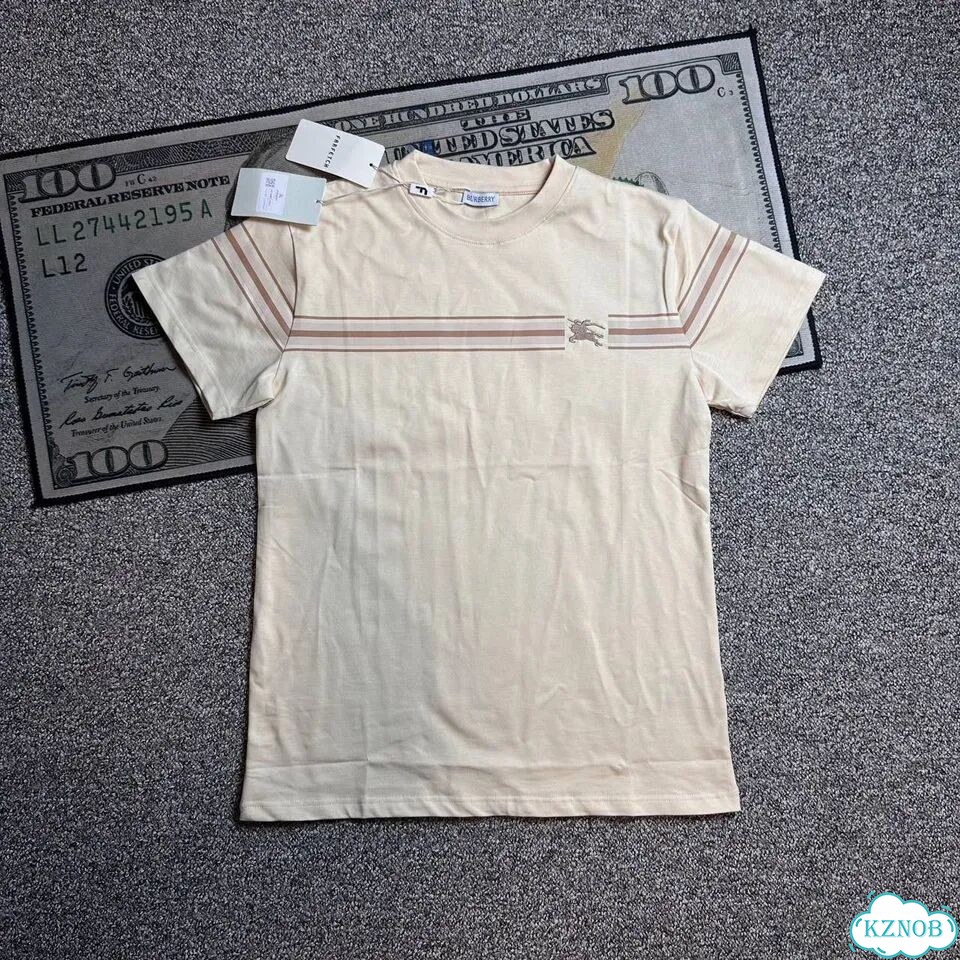 Футболка Burberry черная / белая фото 2