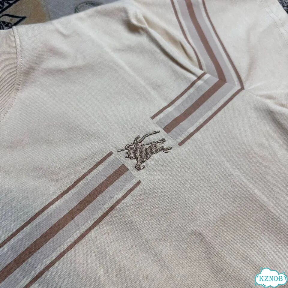 Футболка Burberry черная / белая фото 4