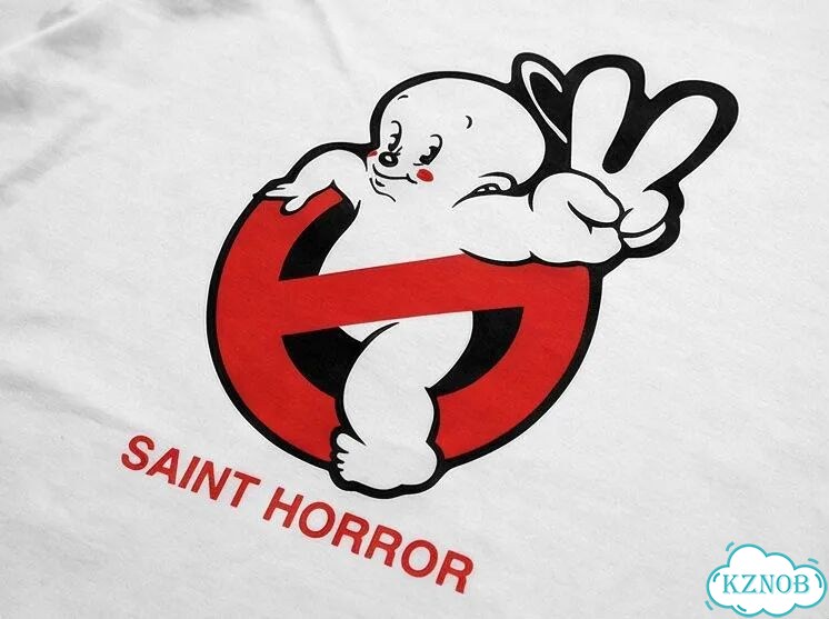 Лонгслив белый Saint Mxx Horror DAC0122 streetwear vintage фото 5