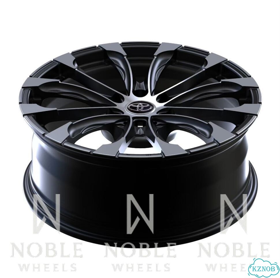 Кованые диски R20 Black Machined Toyota LC 300 фото 4