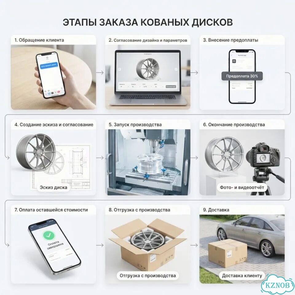 Кованые диски R20 Black Machined Toyota LC 300 фото 6