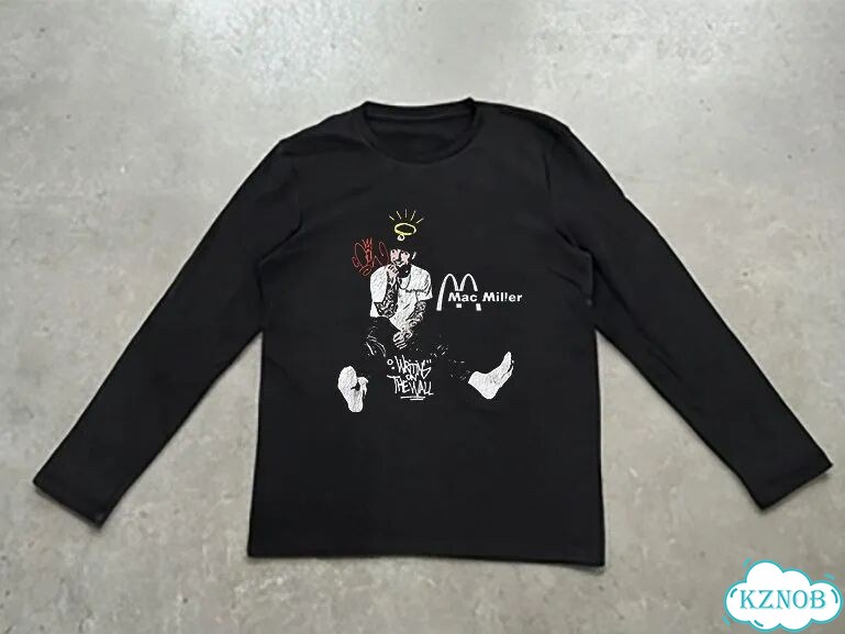 Лонгслив черный Mac Miller AD0041 фото 1