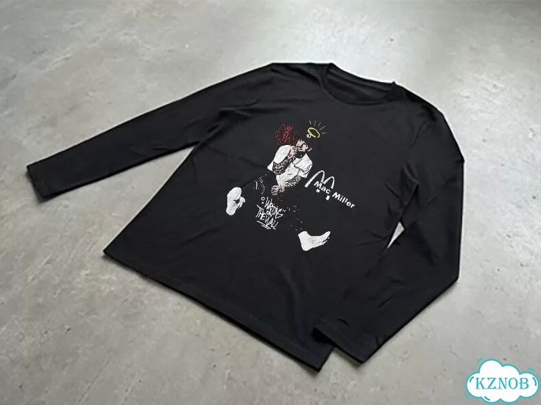 Лонгслив черный Mac Miller AD0041 фото 2
