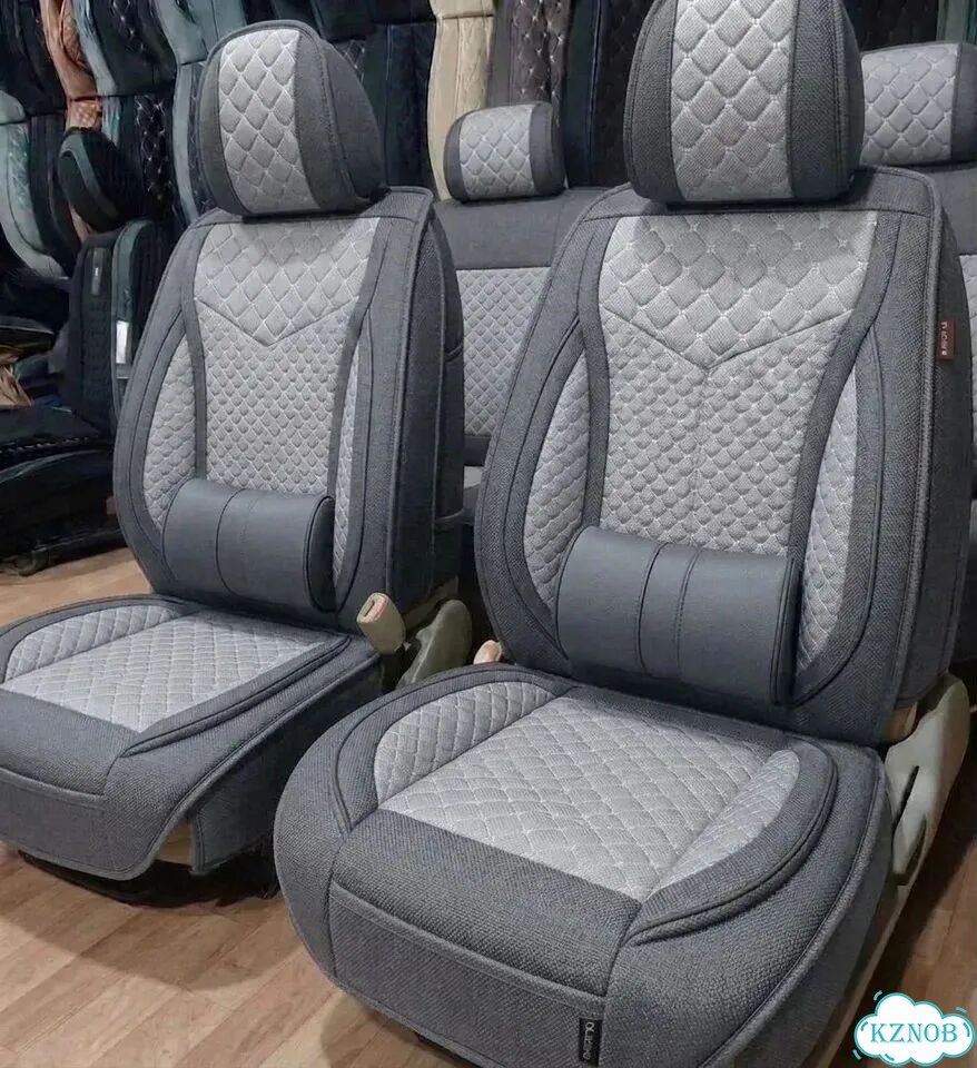 Авто чехлы польный комплект из льна фото 3