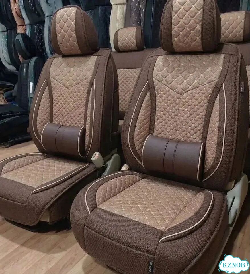 Авто чехлы польный комплект из льна фото 9