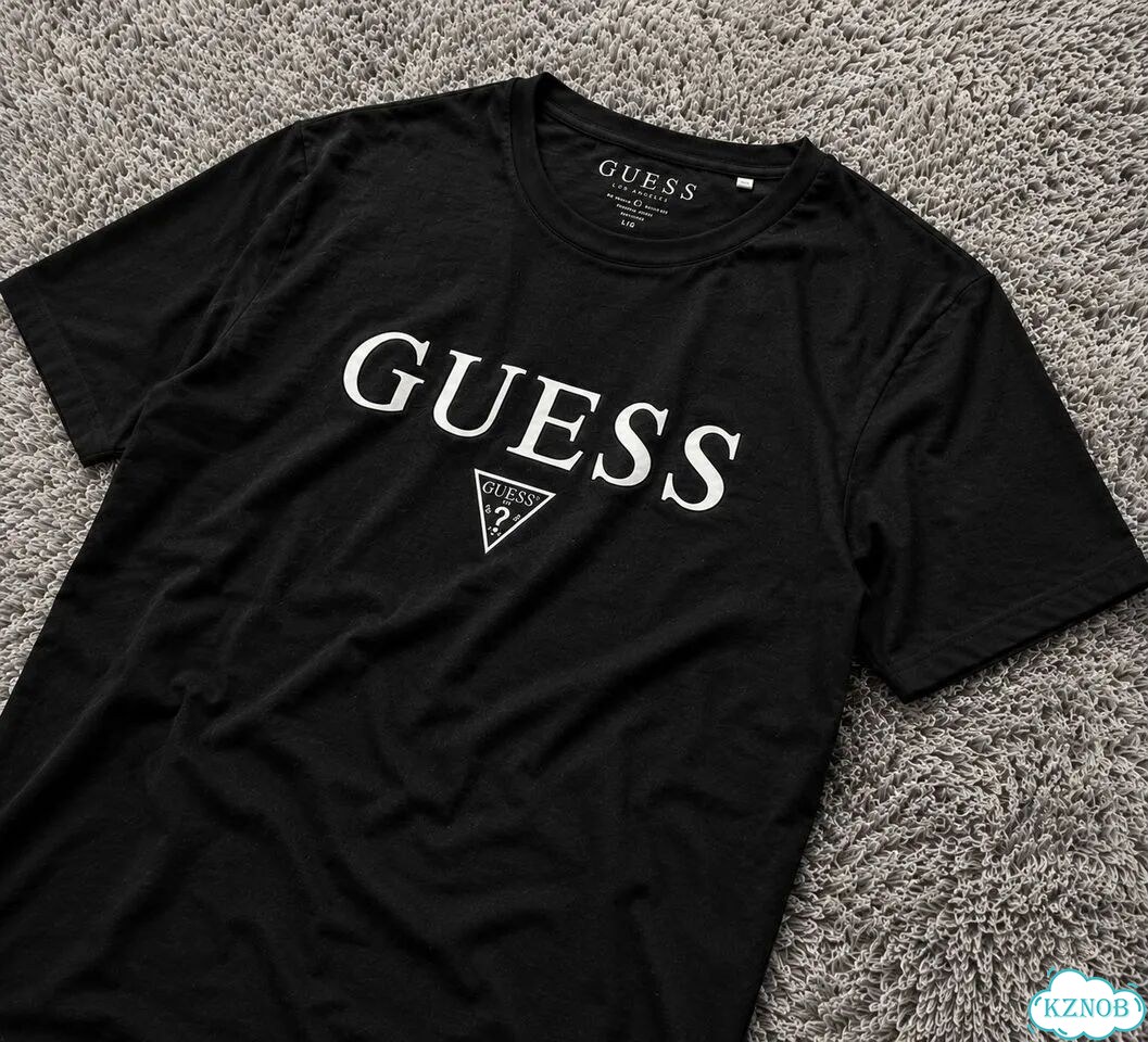 Футболка guess чёрная фото 4