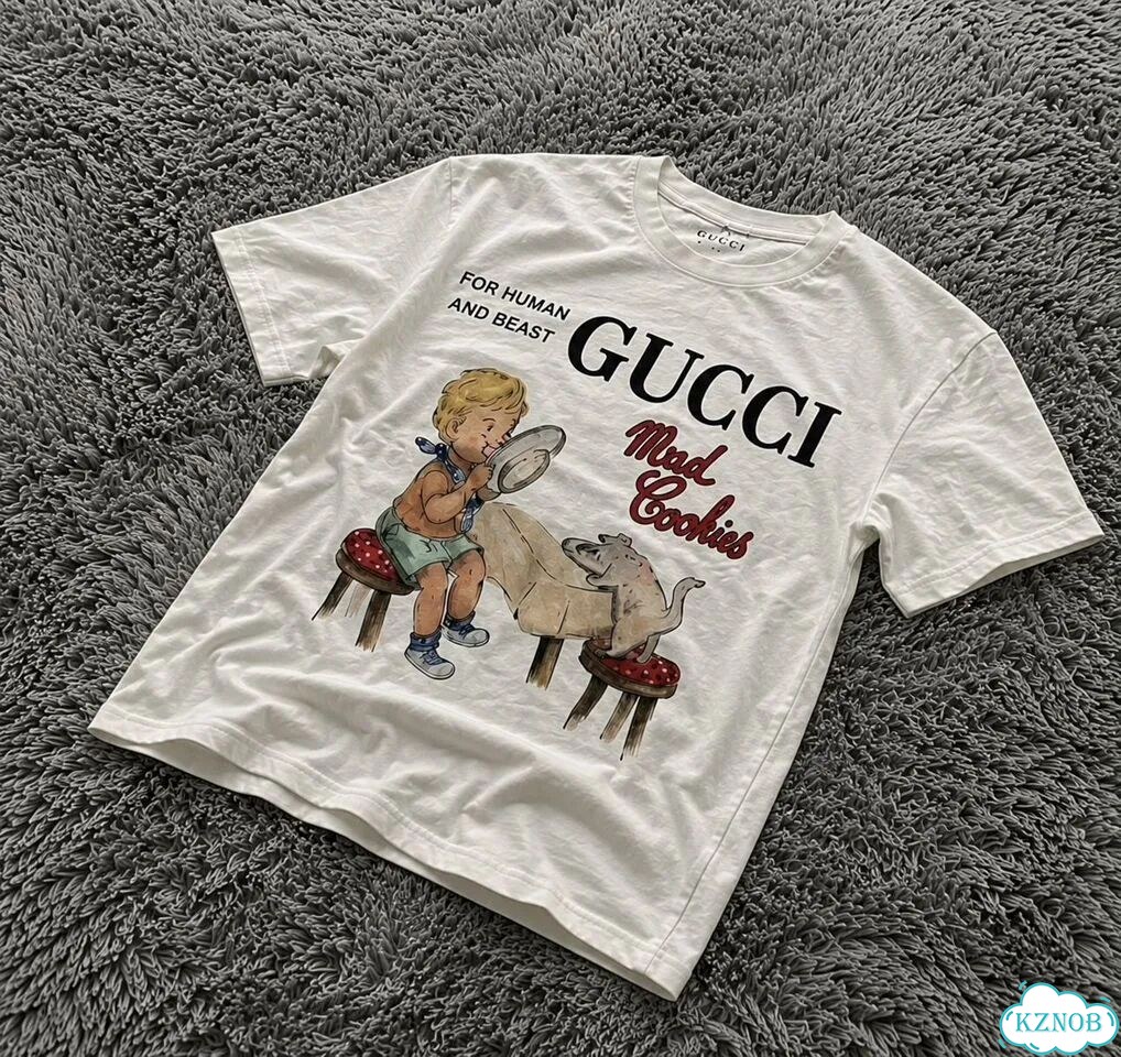 Футболка Gucci archive белая фото 1