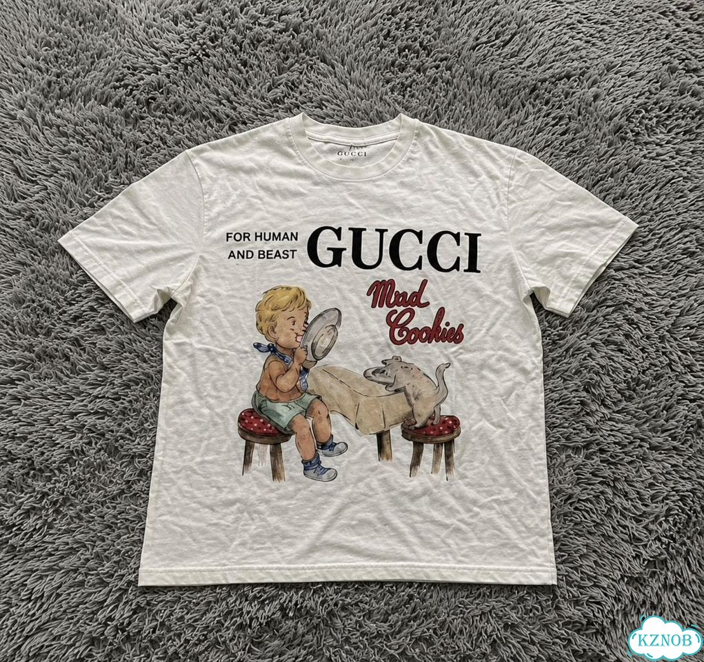 Футболка Gucci archive белая фото 2