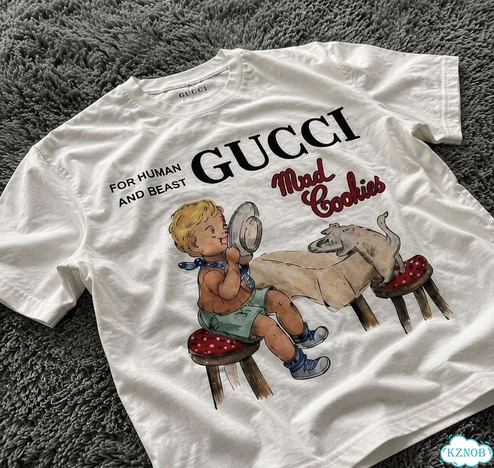 Футболка Gucci archive белая фото 4