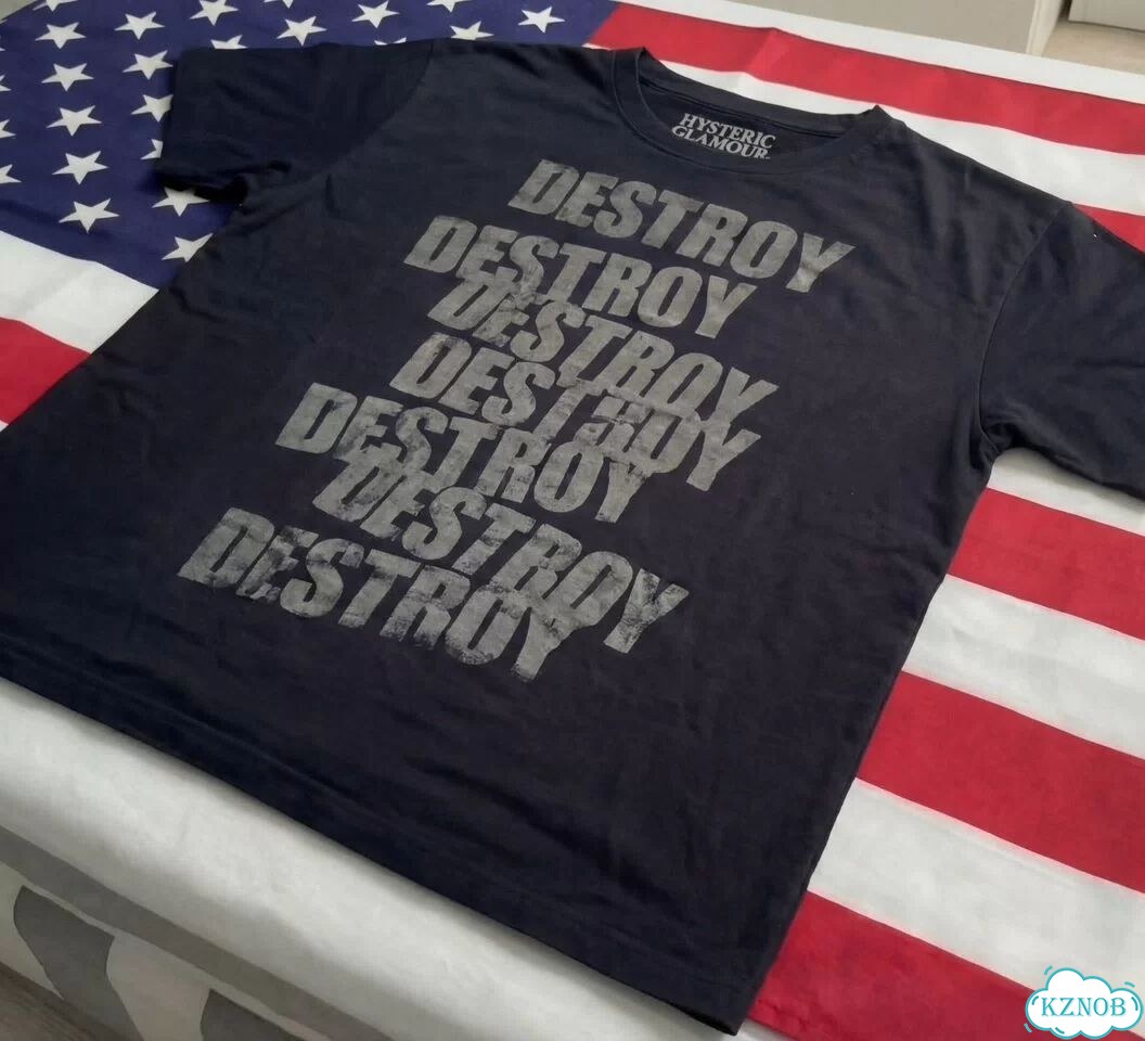 Футболка Hysteric Glamour Destroyed черная фото 3