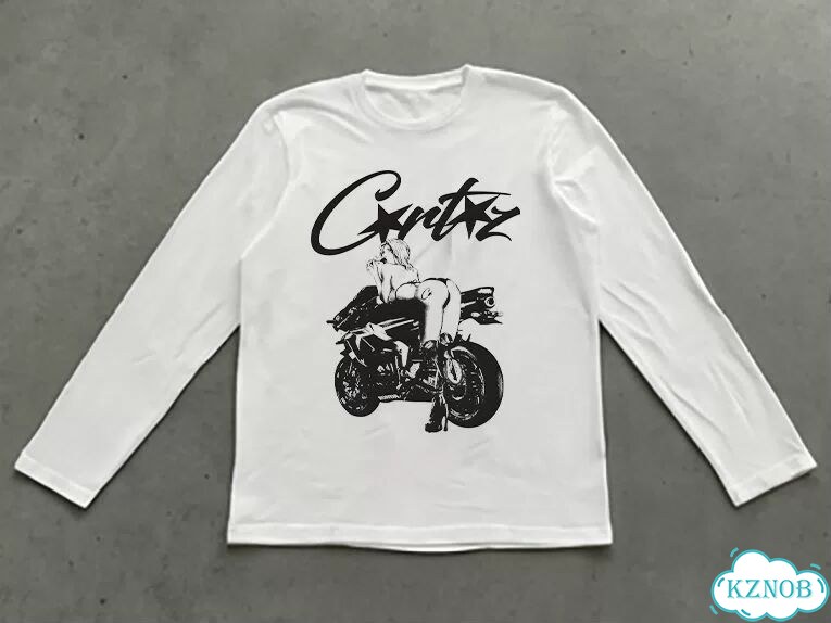 Лонгслив белый Corteiz moto AD0045 фото 1