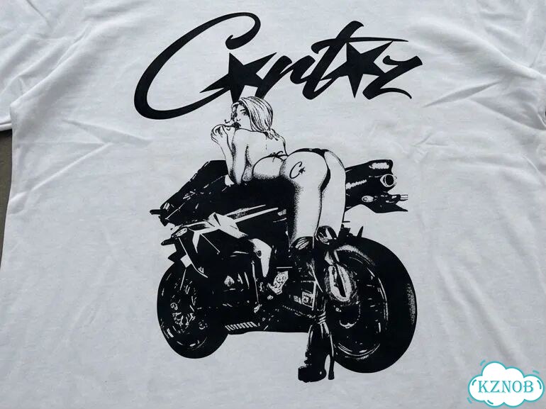 Лонгслив белый Corteiz moto AD0045 фото 2