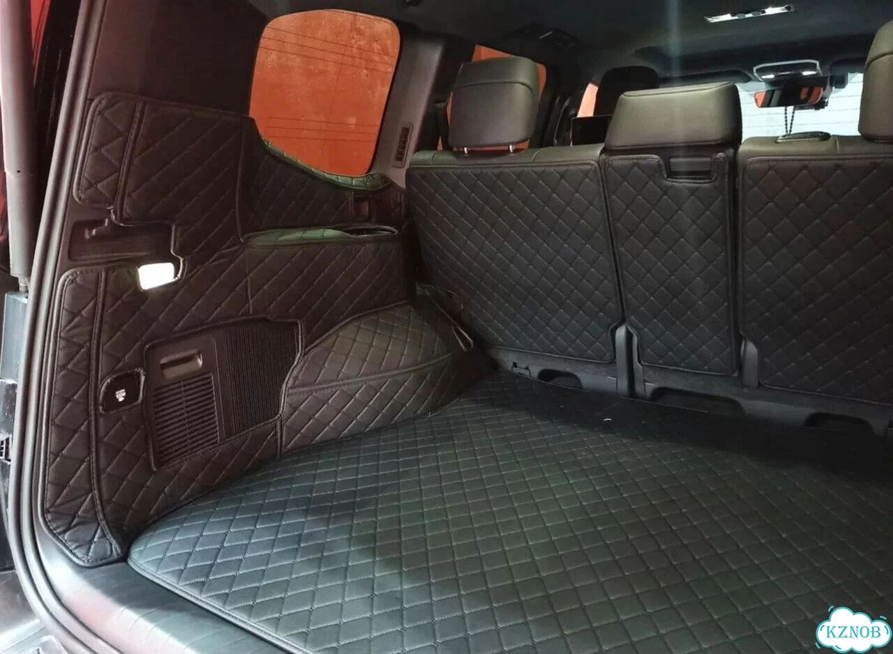 3Д коврики в багажник toyota land cruiser 300 фото 2