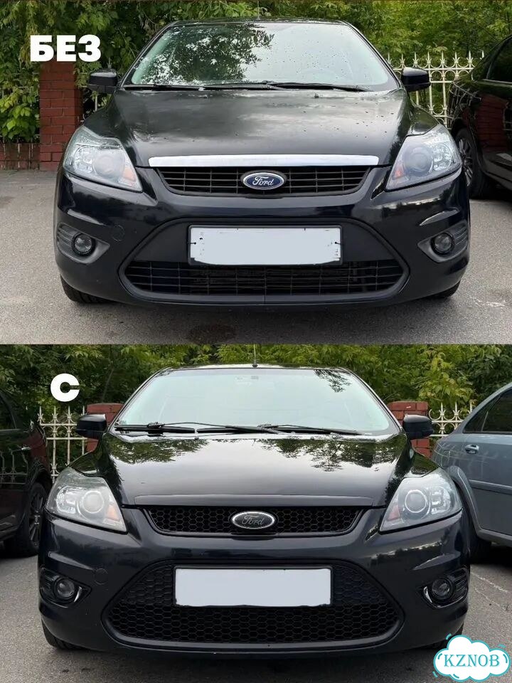 Решетки радиатора соты ford focus 2 рестайлинг фото 2