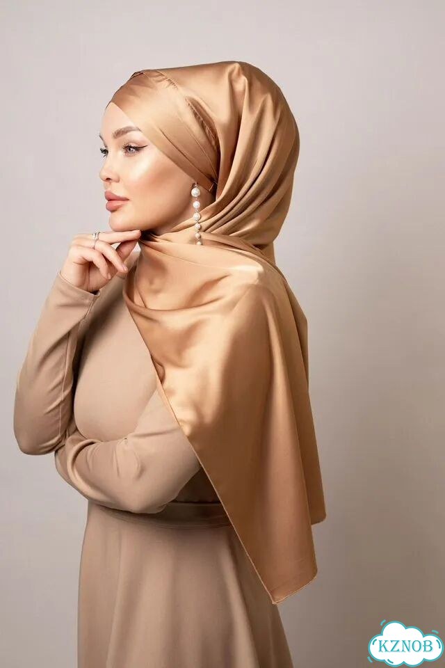 Платок хиджаб трансформер бежевый фото 5