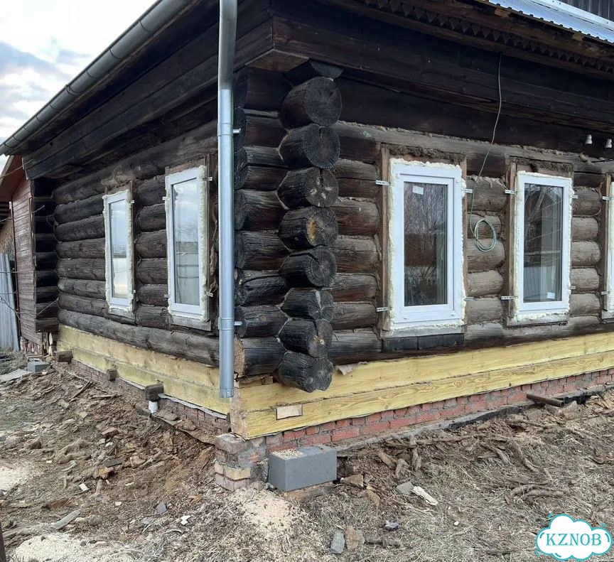 Ремонт полов и лаг, замена сгнивших венцов дома фото 9