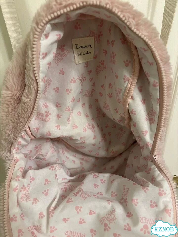 Пушистый рюкзак с розовой пантерой из zara фото 6