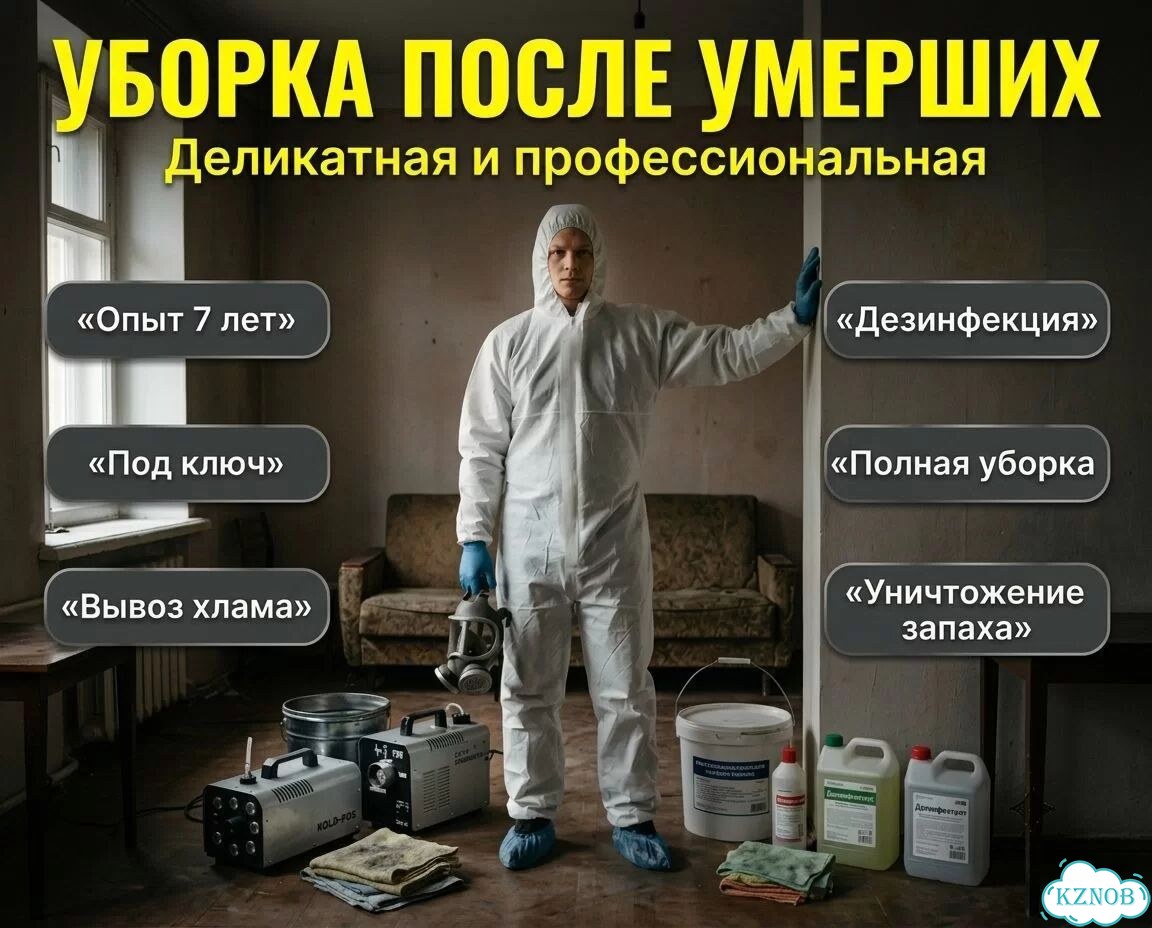 Уборка после смерти / Устранение трупного запаха фото 1