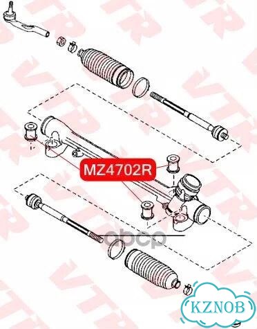 Сайлентблок рулевой рейки VTR MZ4702R MZ4702R VTR фото 3