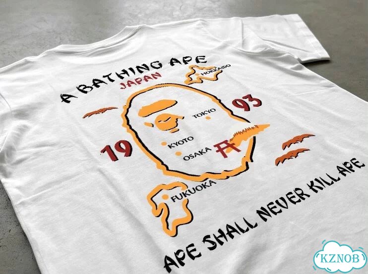 Футболка белая Bape Japan limited T-sirt Series FW25 DAC0159 streetwear vintage фото 3