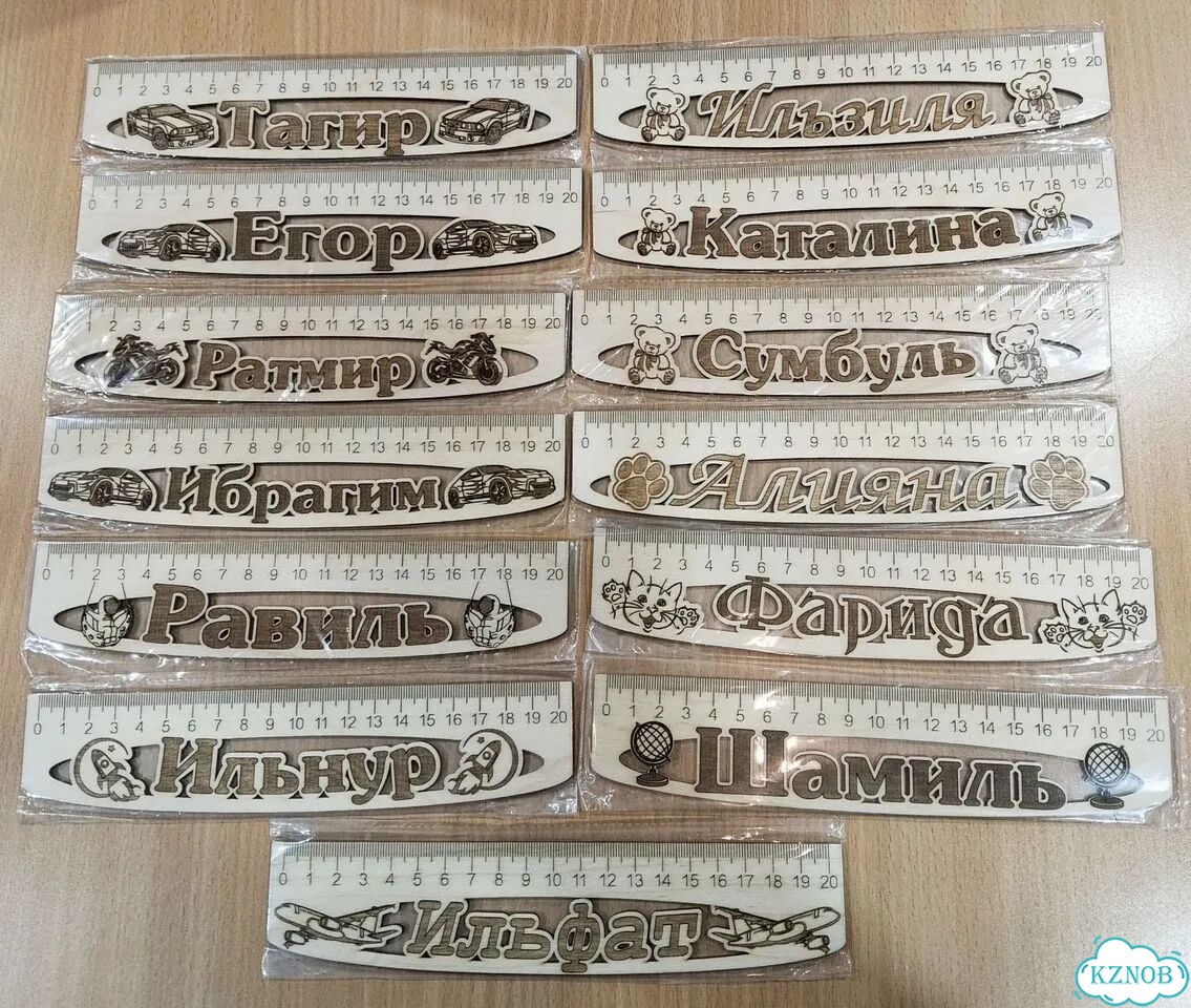Линейка именная, 20 см фото 1