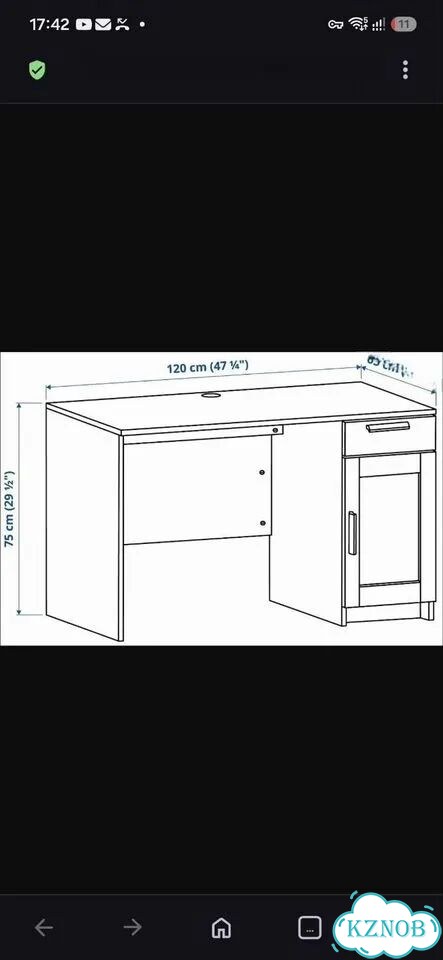 Письменный стол IKEA Бримнес бу фото 2