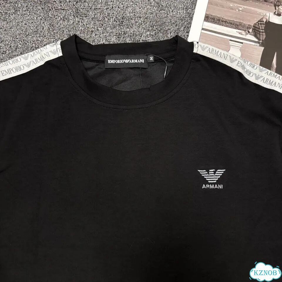Футболка Emporio Armani черная фото 2