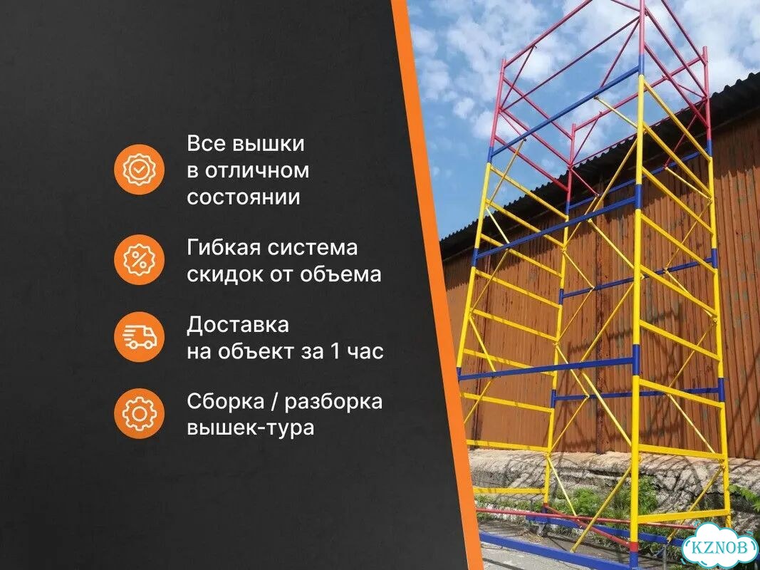 Вышка тура аренда/ Передвижные леса/ Леса тура 8,7 фото 2