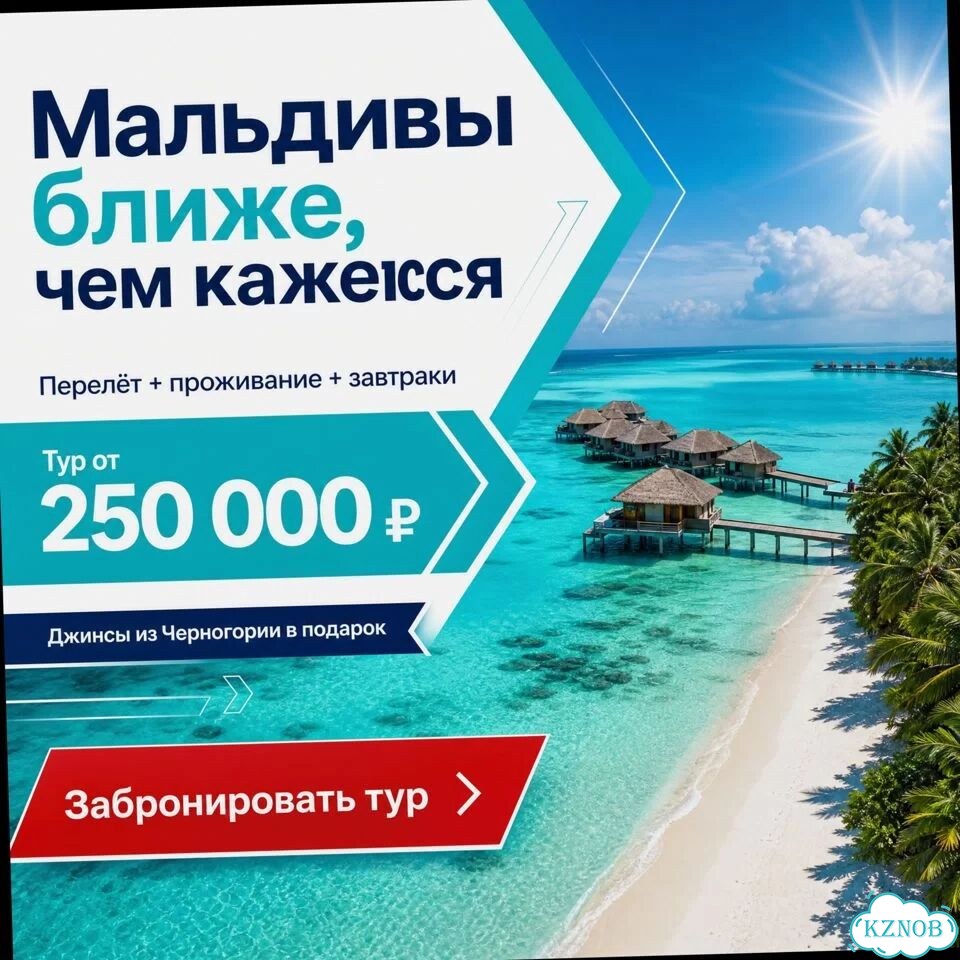 Путевка Мальдивы на 8 ночей перелет + проживание фото 1