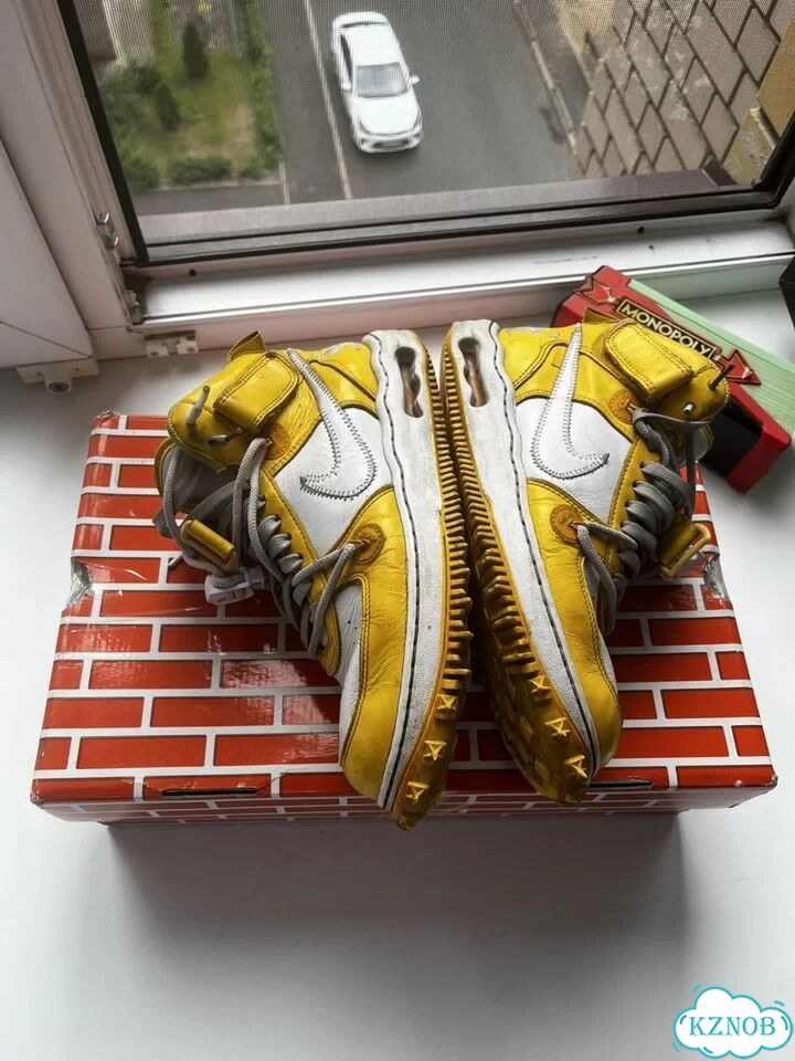 Nike air force mid off white фото 3