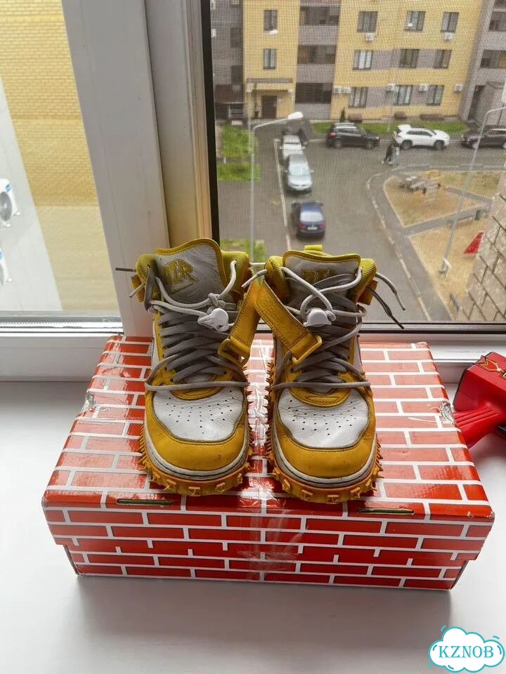 Nike air force mid off white фото 5