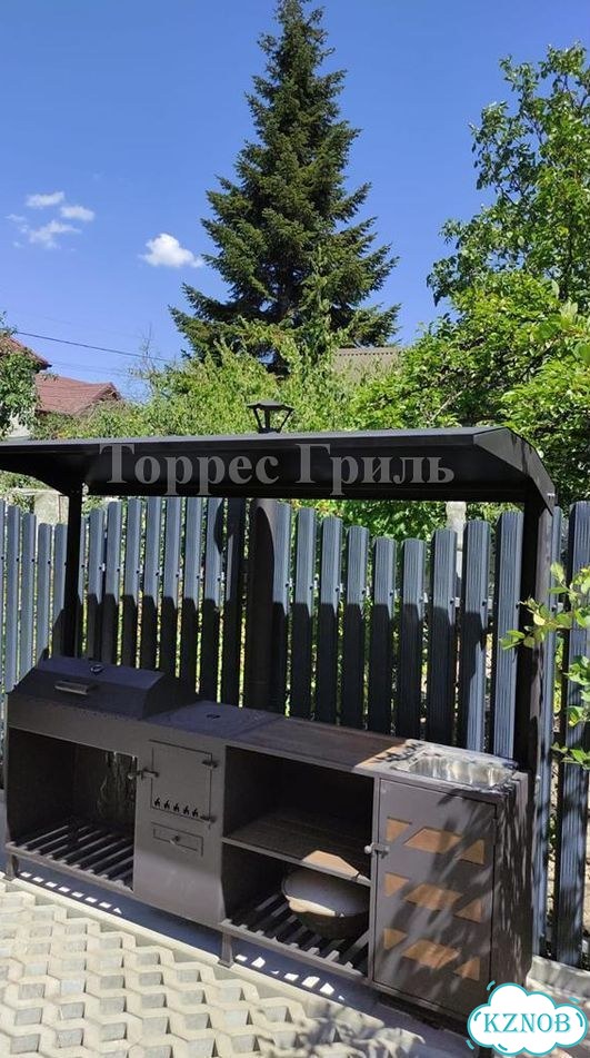 Мангал с крышей фото 8