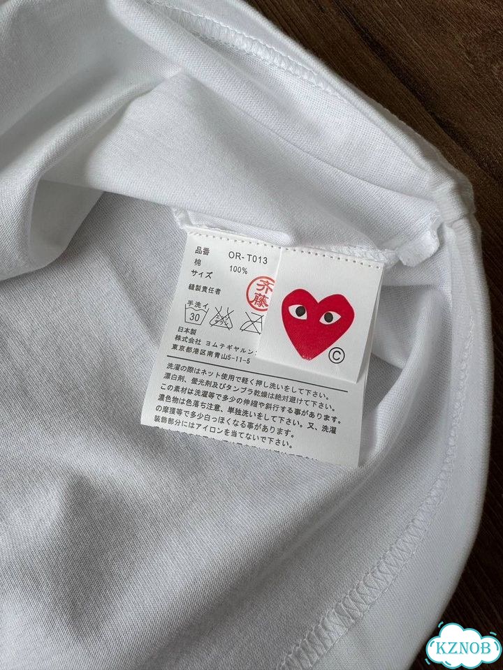 Футболка Comme des Garcons Play Белая CDG фото 8