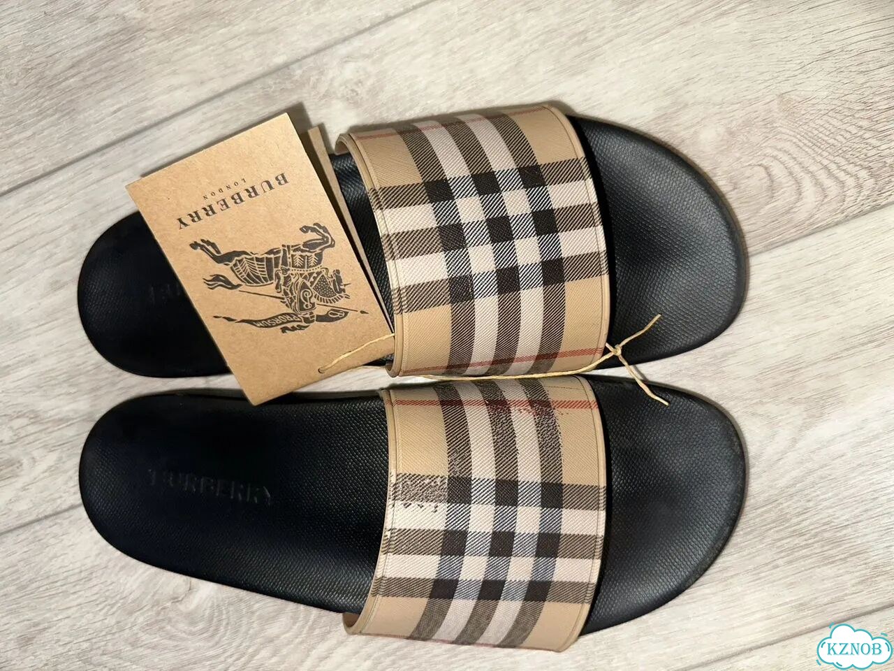 Тапочки burberry фото 1