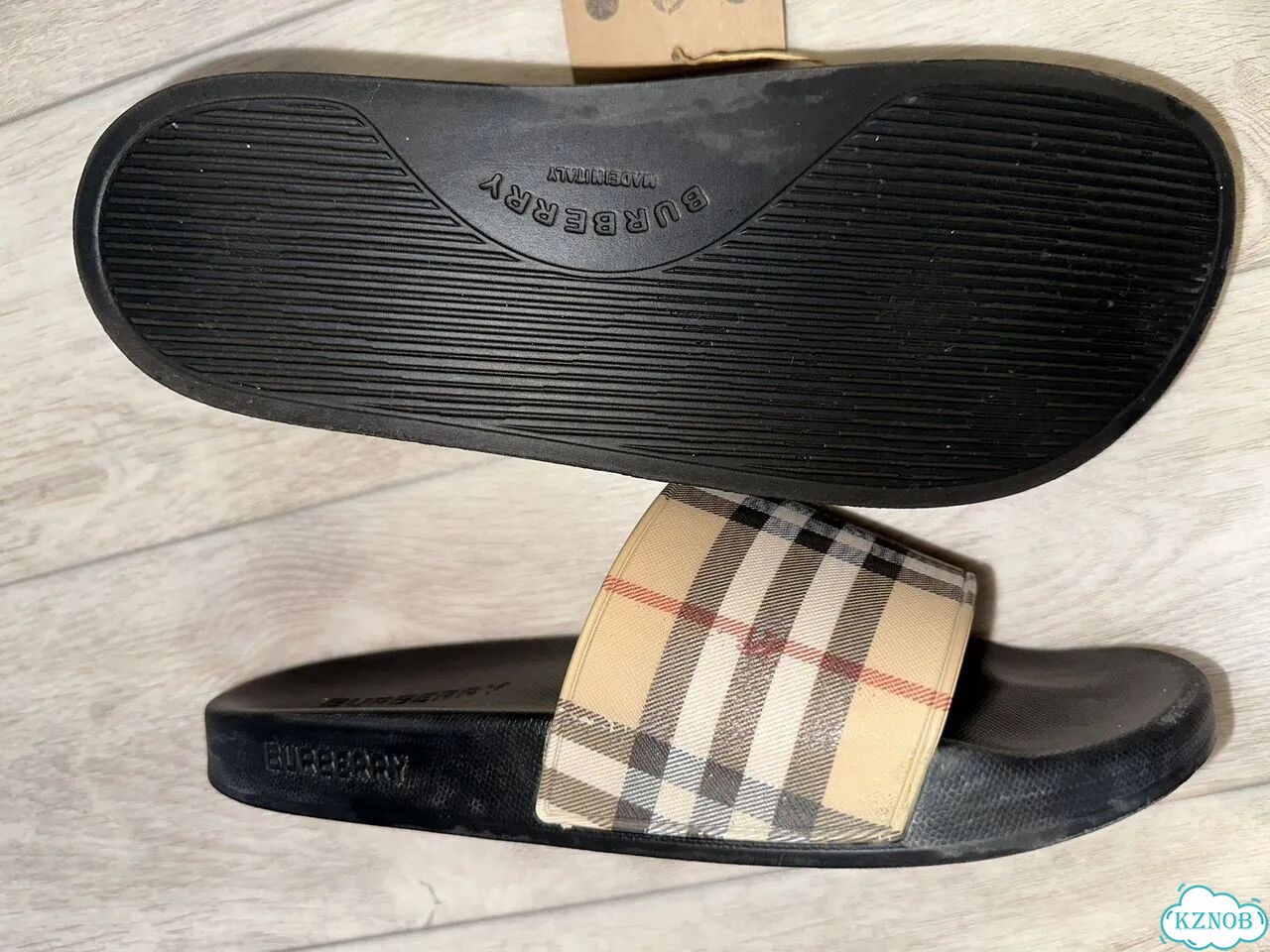 Тапочки burberry фото 2