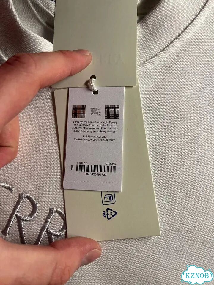 Футболка Burberry белая фото 10