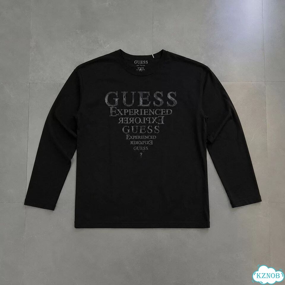 Лонгслив guess черный фото 2