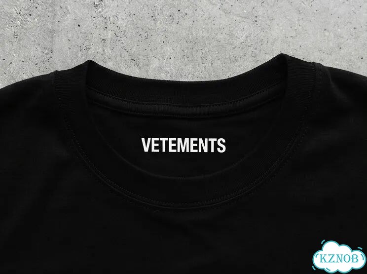 Футболка черная Vetements ete 2019 DAC0198 opium archive фото 3