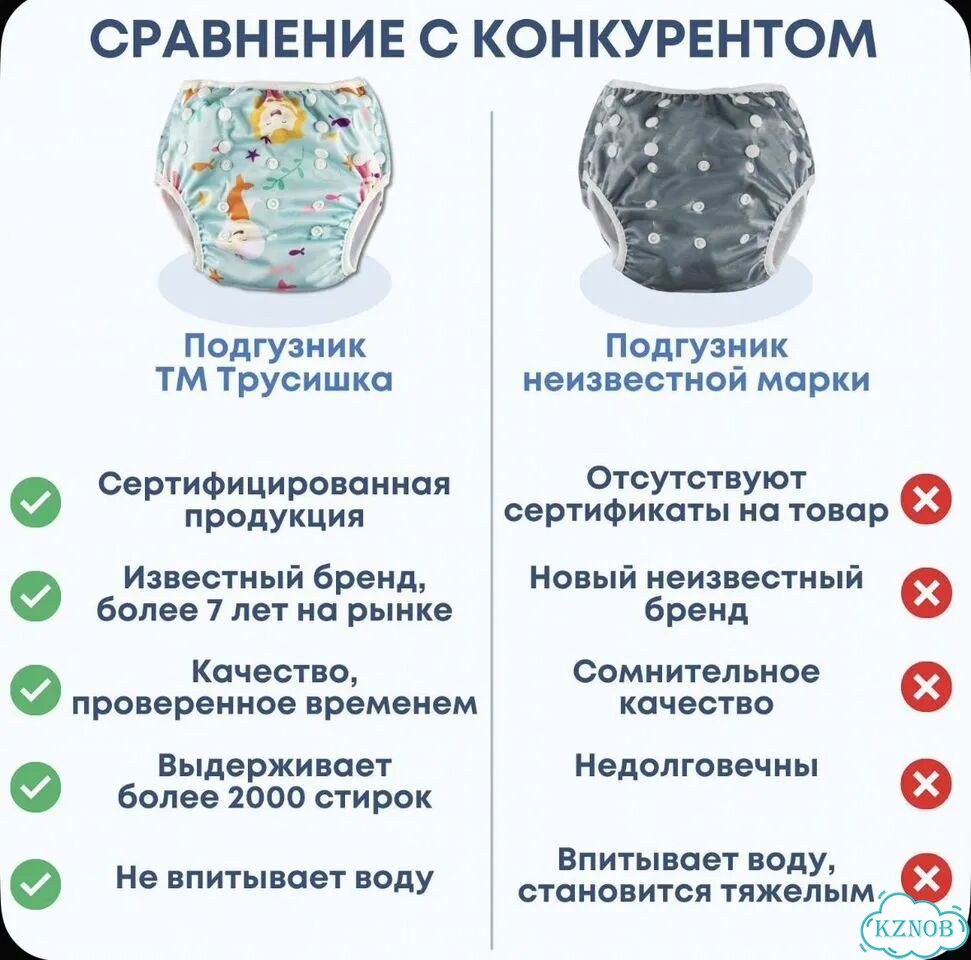 Многоразовый подгузник для плавания фото 7