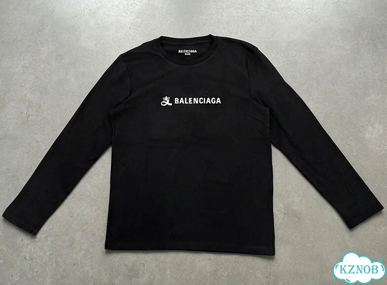 Лонгслив черный Balenciaga Paris family x Alipay ss25 AC0113 фото 1