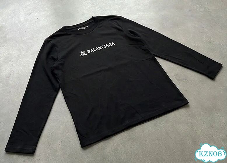 Лонгслив черный Balenciaga Paris family x Alipay ss25 AC0113 фото 3