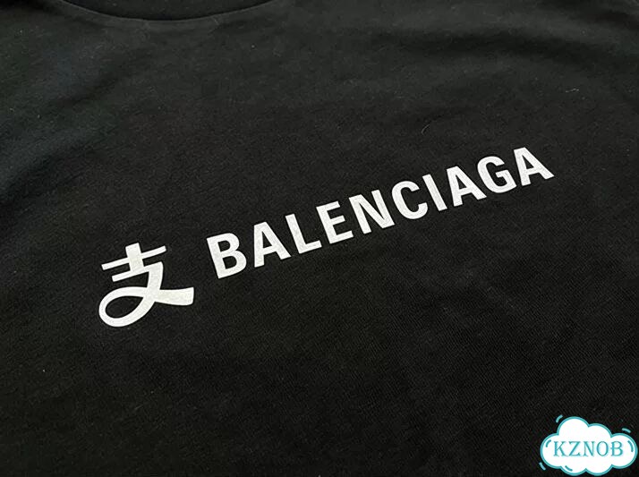 Лонгслив черный Balenciaga Paris family x Alipay ss25 AC0113 фото 4