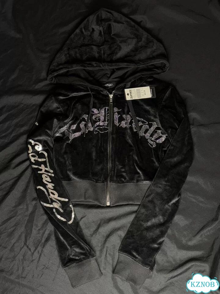Оригинал новый с биркой зип худи Ed Hardy стразы фото 1