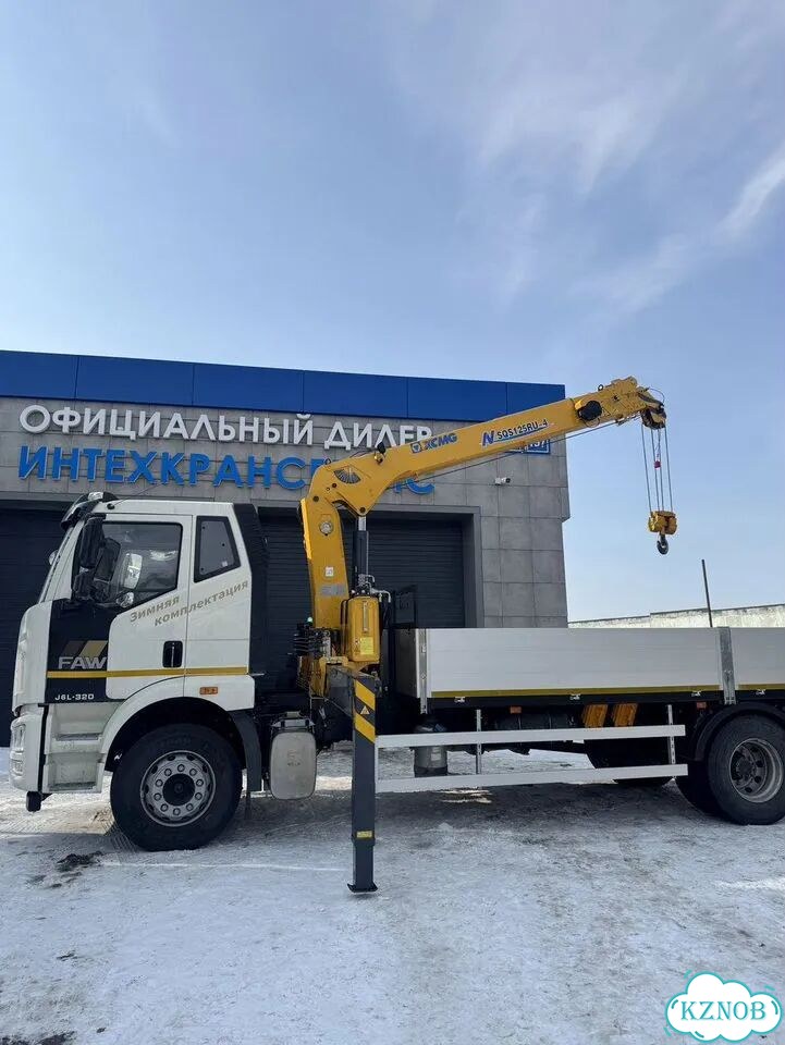 Бортовой грузовик FAW J6L с КМУ XCMG, 2025 фото 13