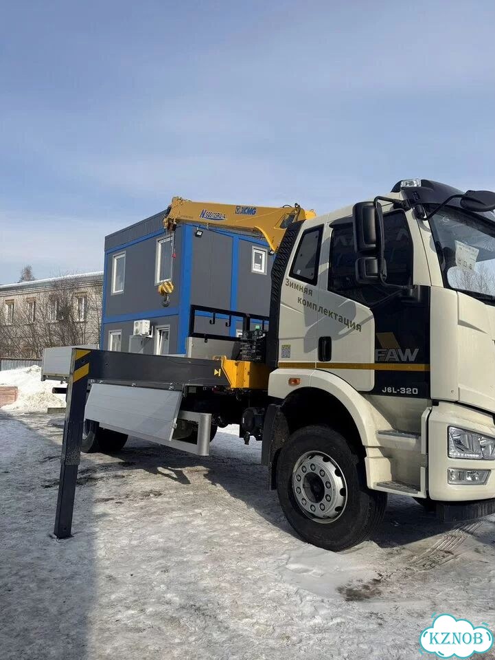 Бортовой грузовик FAW J6L с КМУ XCMG, 2025 фото 18