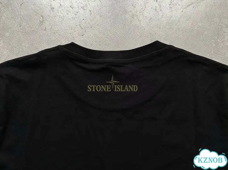 Футболка черная Stone island t-shirt children's clothing DAC0213 streetwear vintage фото 4