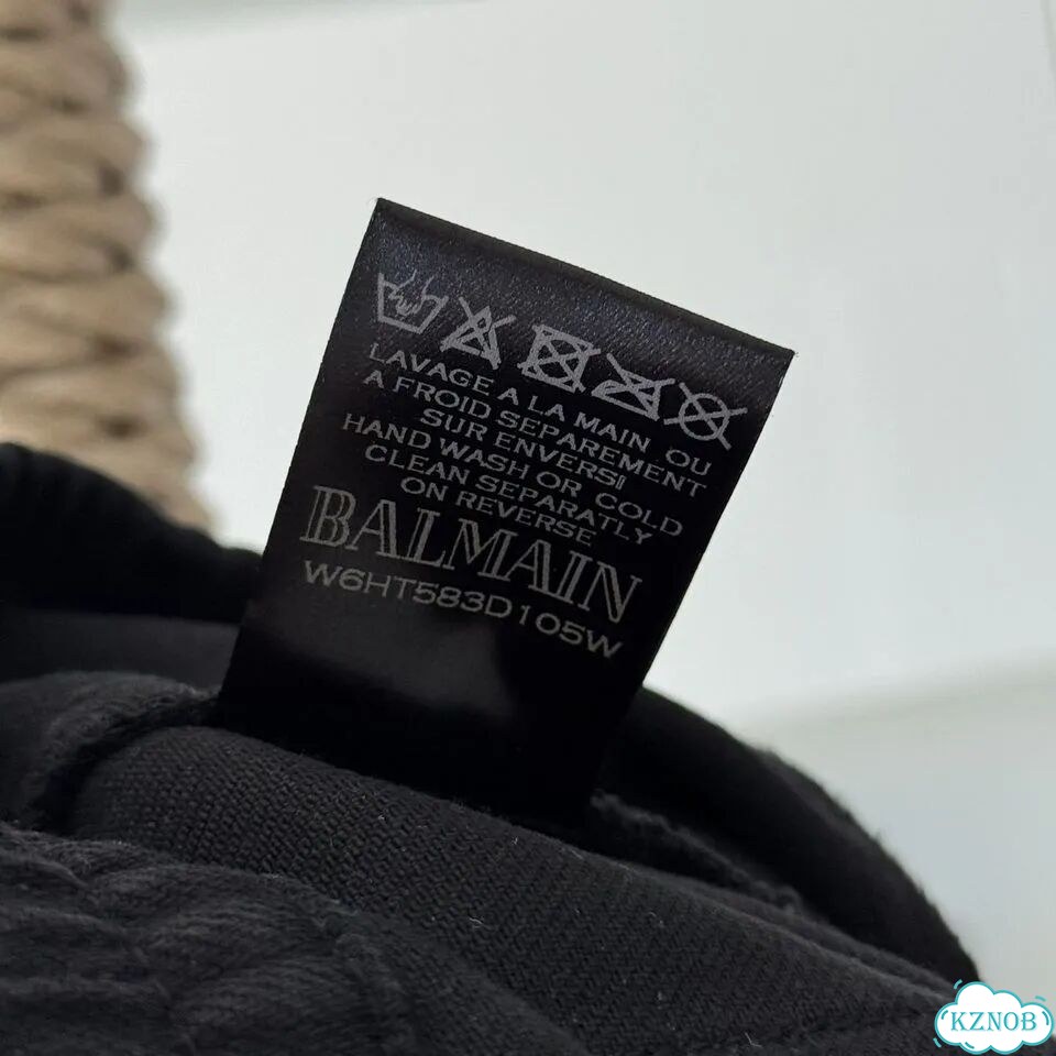 Штаны Balmain Waxed Biker Ragged оригинал фото 10